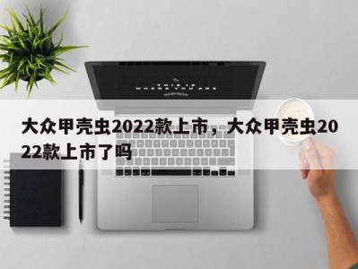 大众甲壳虫2022款上市，大众甲壳虫2022款上市了吗