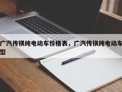 广汽传祺纯电动车价格表，广汽传祺纯电动车型