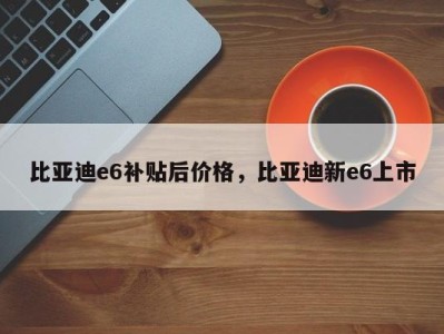 比亚迪e6补贴后价格，比亚迪新e6上市