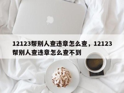 12123帮别人查违章怎么查，12123帮别人查违章怎么查不到