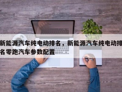 新能源汽车纯电动排名，新能源汽车纯电动排名零跑汽车参数配置