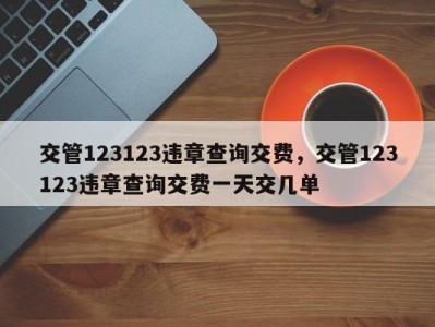 交管123123违章查询交费，交管123123违章查询交费一天交几单